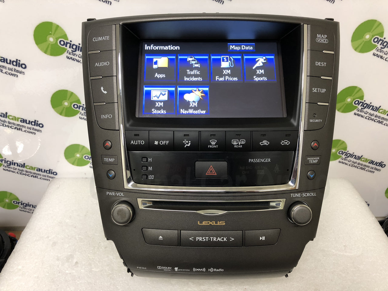 2012 - 2013 Lexus IS250 IS350 OEM Touch Screen Navigation Climate Information Display Monitor and Radio P10362