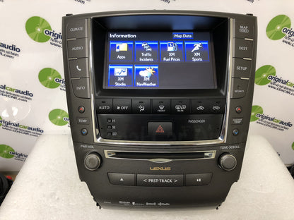 2012 - 2013 Lexus IS250 IS350 OEM Touch Screen Navigation Climate Information Display Monitor and Radio P10362