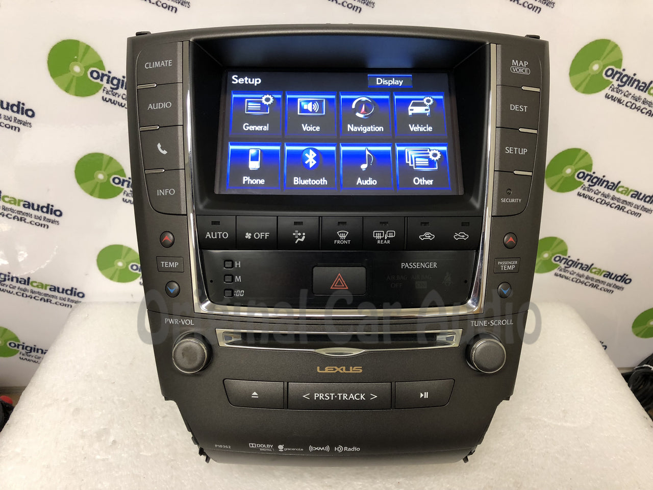 2012 - 2013 Lexus IS250 IS350 OEM Touch Screen Navigation Climate Information Display Monitor and Radio P10362