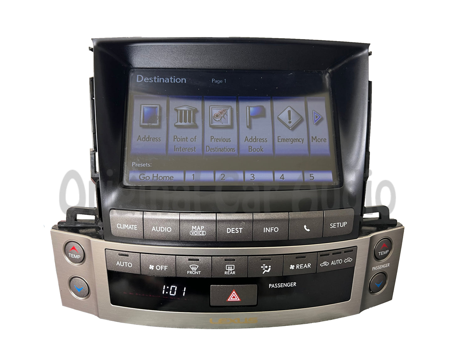 Refurbished 2012 - 2015 Lexus LX570 OEM Touch Screen Navigation Multi Information Display Monitor