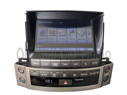 Refurbished 2012 - 2015 Lexus LX570 OEM Touch Screen Navigation Multi Information Display Monitor