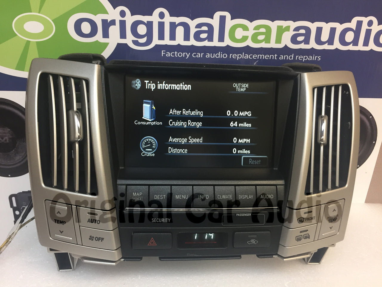2007 - 2009 Lexus RX350 Navigation GPS Back-up Camera Display Screen