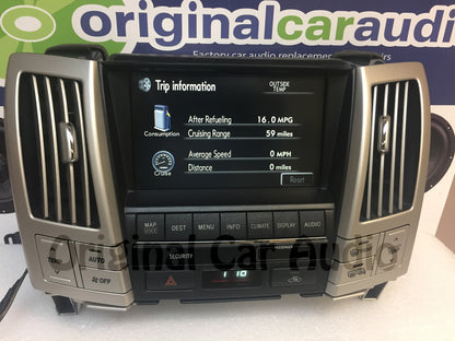 2008 - 2009 Lexus RX350 navigation back-up camera display screen OEM