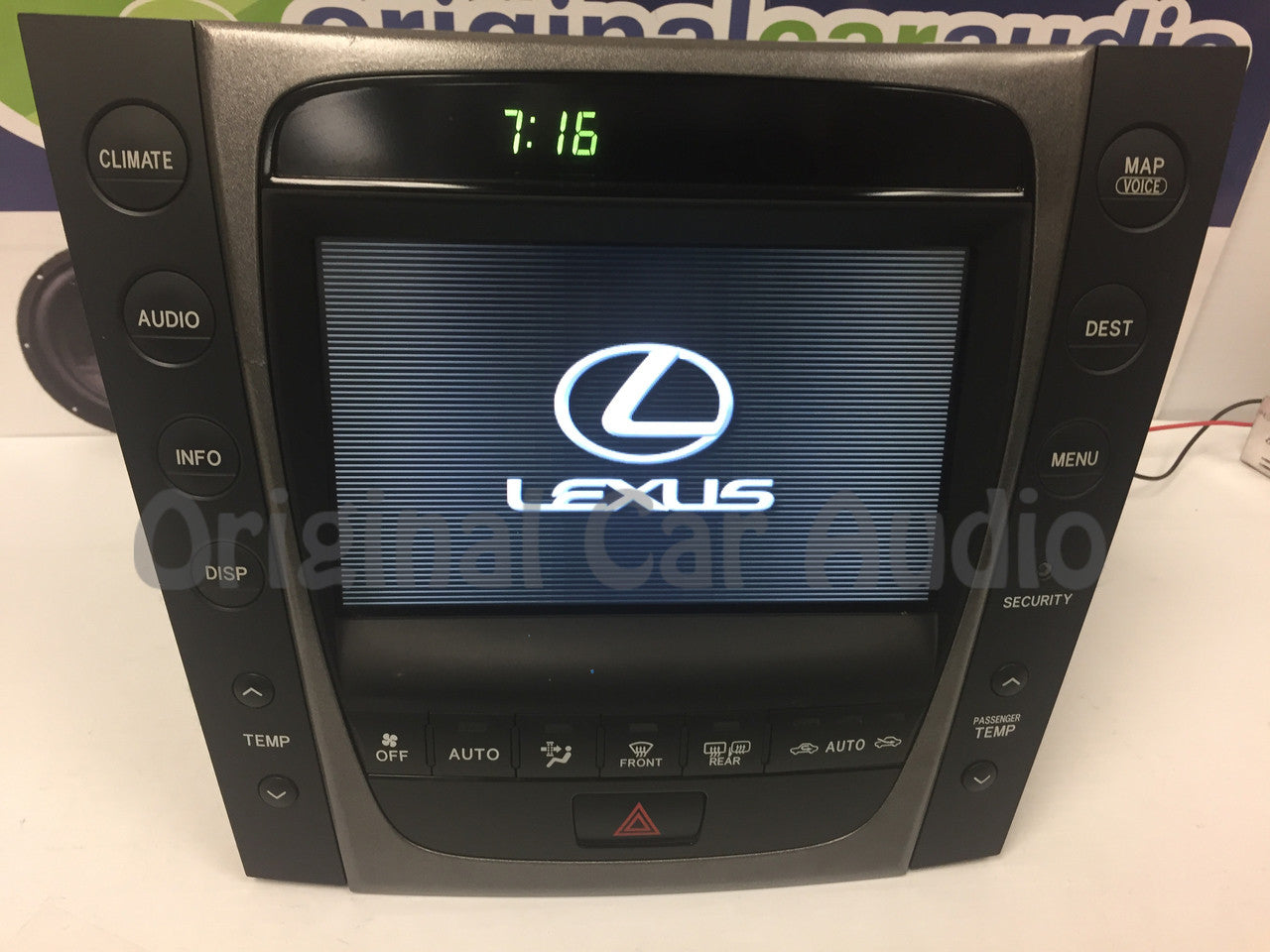Refurbished 2007 Lexus GS450H Navigation GPS CD Radio Display Information Screen OEM Climate Control
