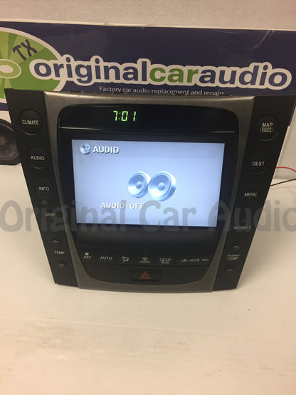 06 Lexus GS300 GS430 Lexus (OEM) Navigation Display Screen With Climate Controls 86111-30390 2006