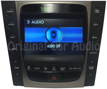 2007 - 2009 Lexus GS430 GS350 Navigation Information Display Screen Climate Controls