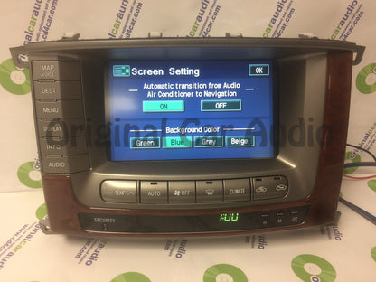 2004 2005 2006 2007 Toyota Land Cruiser OEM Pioneer Navigation Display Screen