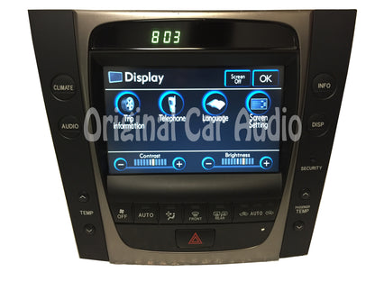 Refurbished 2006 - 2008 Lexus Display Screen Monitor with Climate Controls OEM