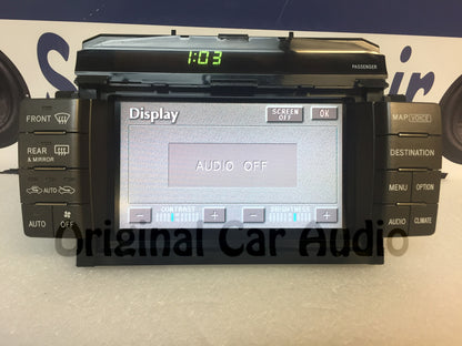 LEXUS LS430 Navigation GPS System LCD Display Screen Monitor OEM 86111-50110, 86111-50150, 86111-50151 2002 2003 2004