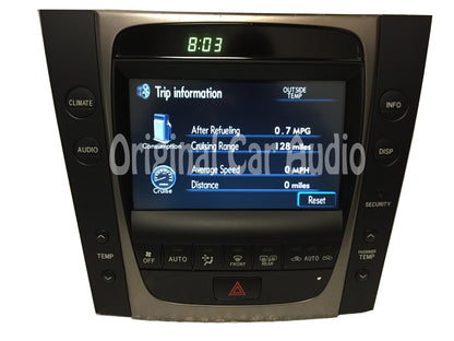 Refurbished 2006 - 2008 Lexus Display Screen Monitor with Climate Controls OEM