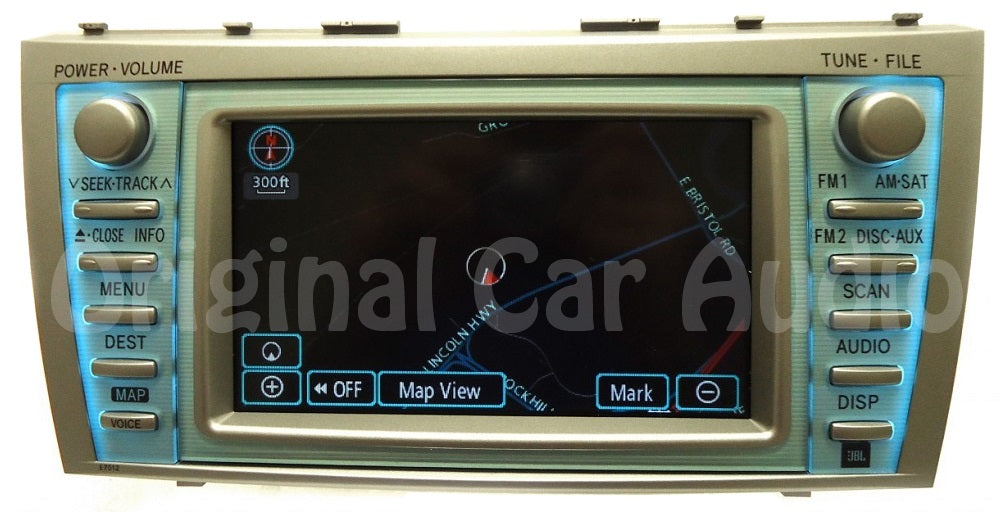 Toyota navigation radio stereo JBL display touch screen E7012