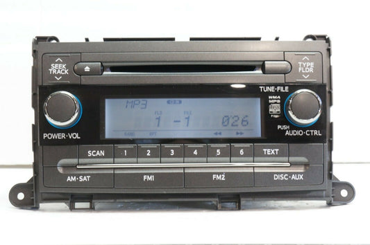 2011-2014 Toyota Sienna AM FM CD WMA Mp3 Radio Receiver 86120-08230 OEM