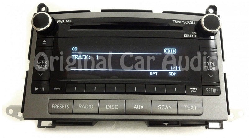 Toyota Venza bluetooth radio MP3 CD player A518AC OEM