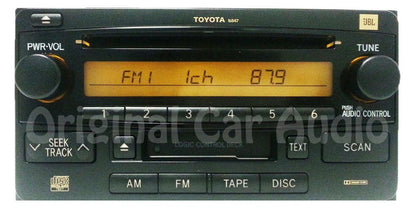 Toyota AM FM JBL Premium Sound radio tape CD player 16847