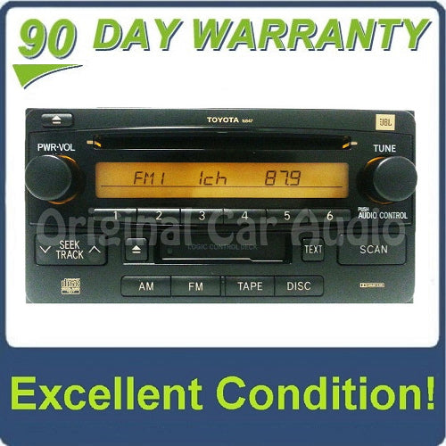 Toyota AM FM JBL Premium Sound radio tape CD player 16847