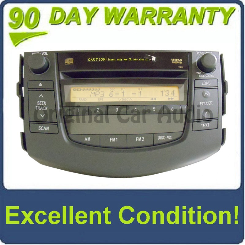 2006 - 2011 Toyota RAV4 Radio MP3 6 CD Player Used