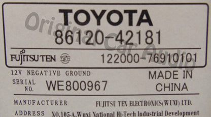 Toyota RAV4 JBL Radio MP3 6 Disc CD Changer AUX 11822