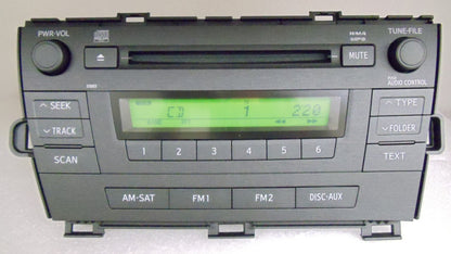 TOYOTA Prius CD SAT MP3 FM/AM RADIO 2010-2011