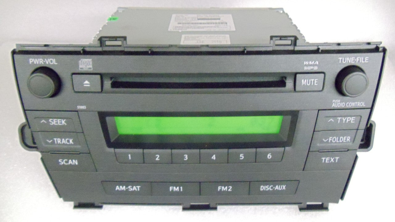 TOYOTA Prius CD SAT MP3 FM/AM RADIO 2010-2011