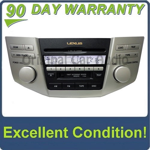 2004 - 2006 Lexus radio 6 disc CD changer tape cassette deck player OEM