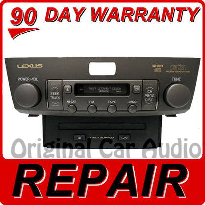 REPAIR 04 05 06 Lexus LS430 LS 430 6 Disc CD Changer Player FIX P6835 8612050B90