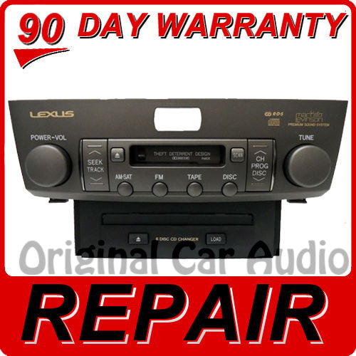 REPAIR 04 05 06 Lexus LS430 LS 430 6 Disc CD Changer Player FIX P6835 8612050B90