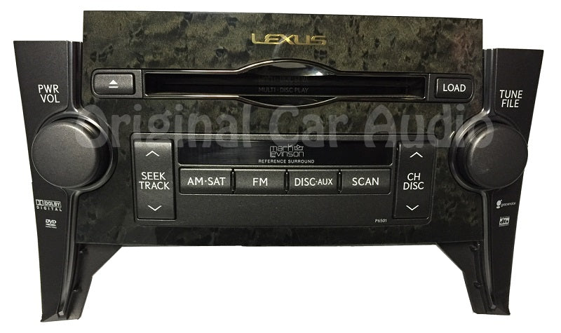 2007 - 2009 Lexus LS460 Mark Levinson radio 6 disc CD changer gray trim