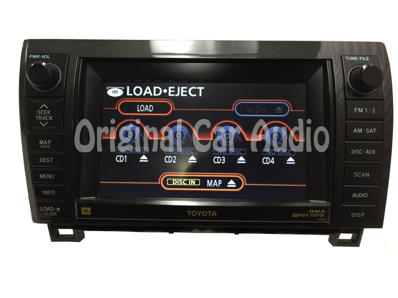 2007 - 2009 Toyota Sequoia Tundra JBL Navigation Radio CD Player OEM