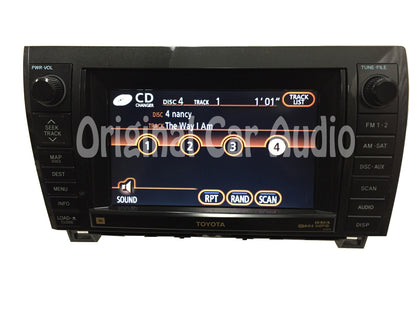 2007 -2009 Toyota Sequoia Tundra OEM JBL Navigation Radio CD Player E7013 Blemished