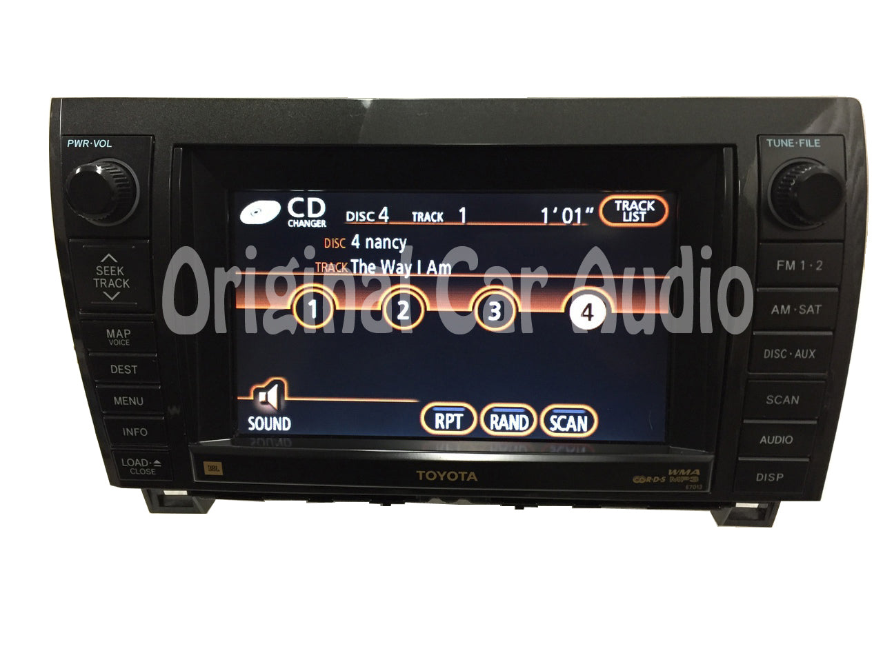 2007 - 2009 Toyota Sequoia Tundra JBL Navigation Radio CD Player OEM