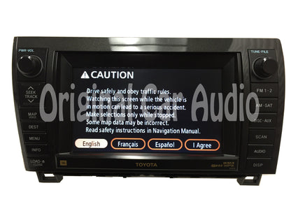2007 -2009 Toyota Sequoia Tundra OEM JBL Navigation Radio CD Player E7013 Blemished