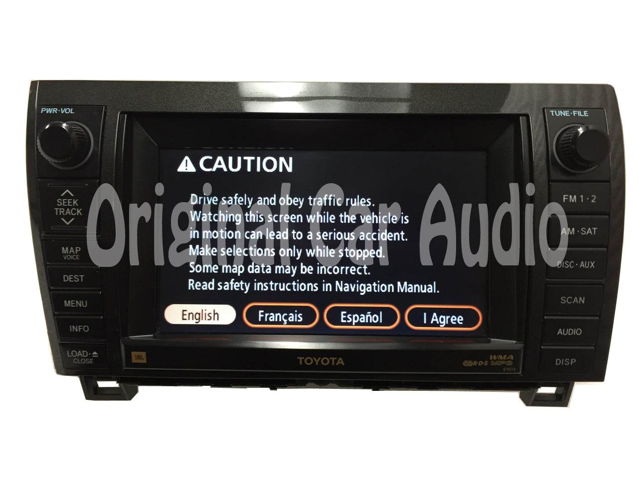 2007 - 2009 Toyota Sequoia Tundra JBL Navigation Radio CD Player OEM