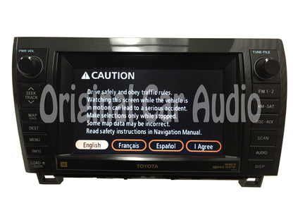 2007 - 2009 Toyota Sequoia Tundra JBL Navigation Radio CD Player OEM