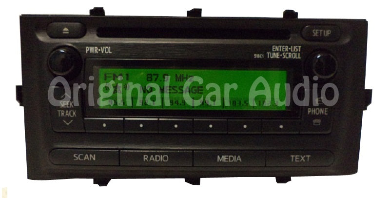 2012-2014 Toyota Prius C CD player AM FM radio OEM 518C1