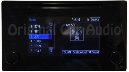 Toyota Radio CD Player Display Screen P10693 OEM Stereo