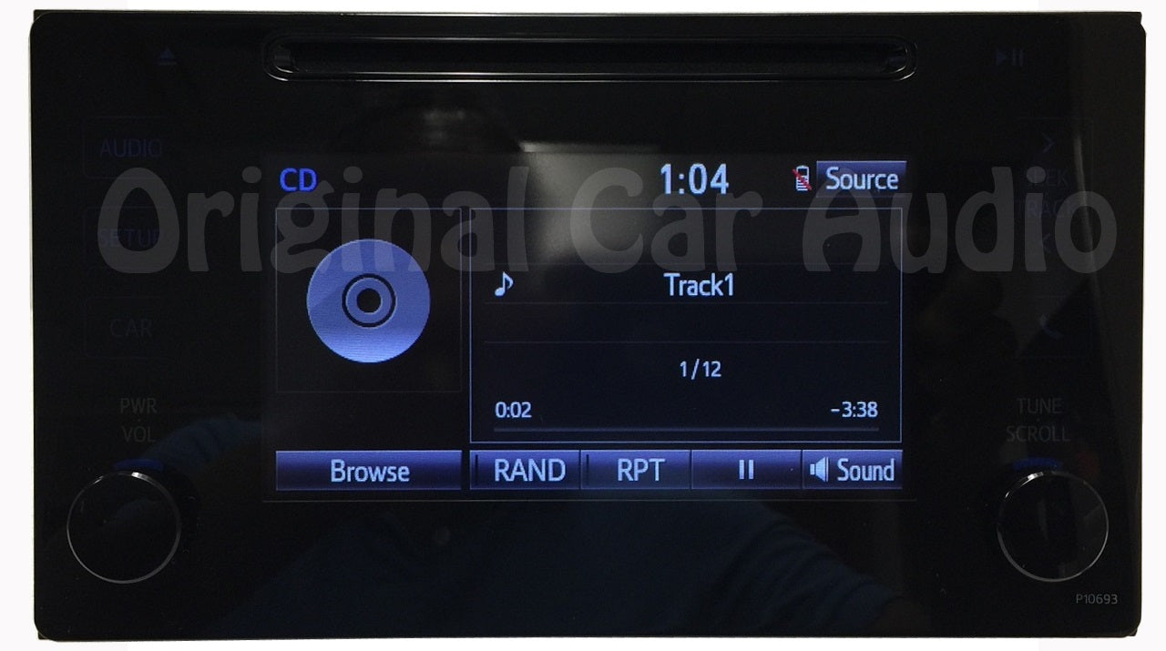 Toyota Radio CD Player Display Screen P10693 OEM Stereo