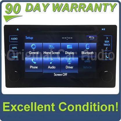 2015 - 2019 Toyota OEM Gracenote Touch Screen Display AM FM HD Radio CD Player Receiver P10982 P11261