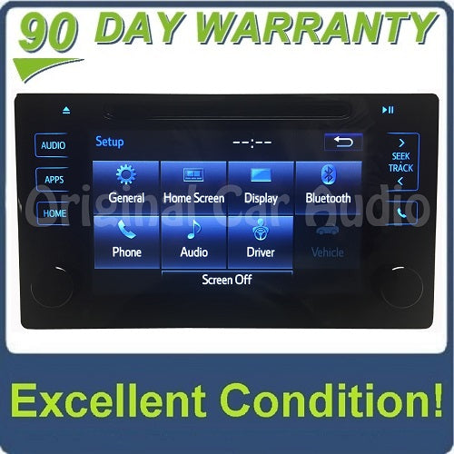 2015 - 2019 Toyota OEM Gracenote Touch Screen Display AM FM HD Radio CD Player Receiver P10982 P11261