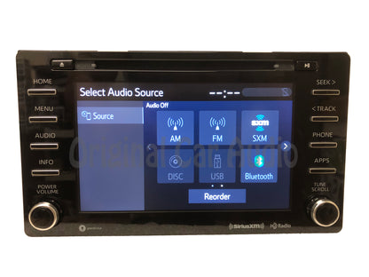 2018 - 2020 Toyota Sienna OEM Single CD AM FM Entune App Suite Bluetooth Radio Media Receiver