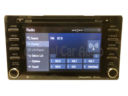 2018 - 2020 Toyota Sienna OEM Single CD AM FM Entune App Suite Bluetooth Radio Media Receiver