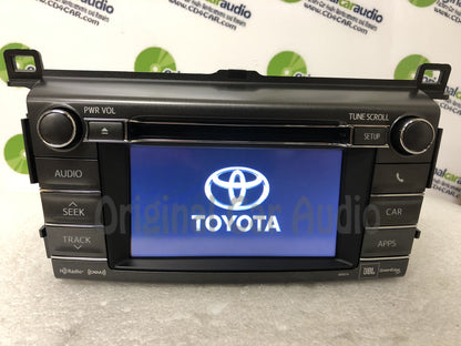 Refurbished 2013 - 2015 Toyota Rav4 JBL OEM AM FM Entune Touch Screen Bluetooth Unit 100074