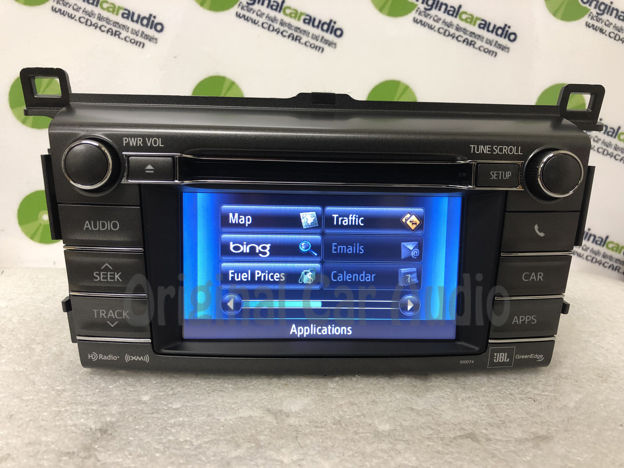 2013 - 2015 Toyota Rav4 JBL OEM AM FM Bluetooth Radio Media Receiver 100074 WITH EXTENSION BOX