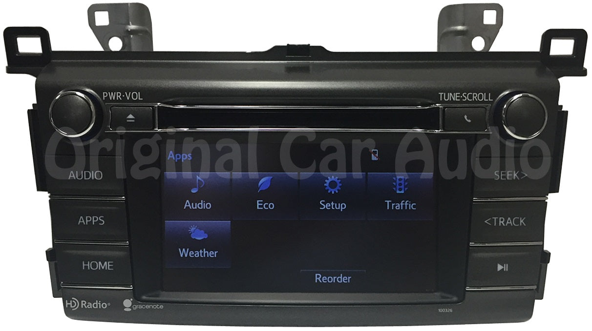2013 2014 2015 2016 2017 Toyota OEM Gracenote AM FM HD Radio Bluetooth CD Player Receiver 100326, 100325