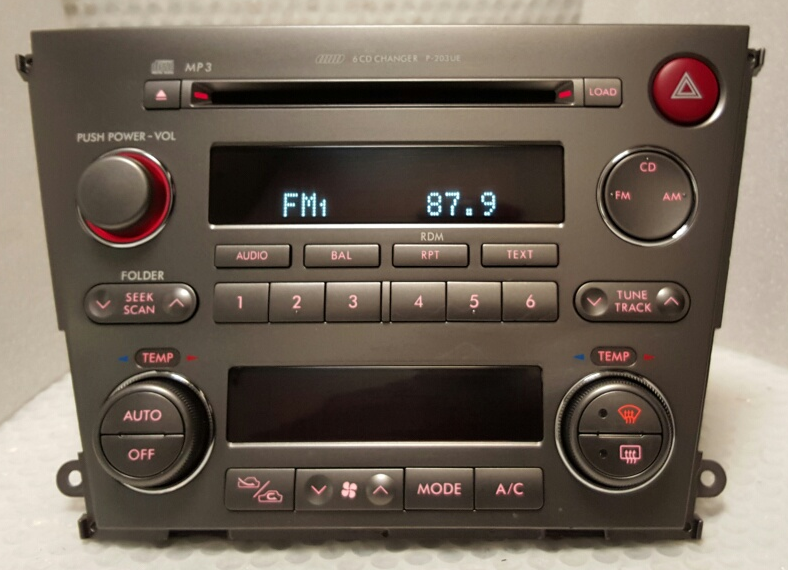 Subaru Legacy 2.5L 3.0L Radio 6 CD Changer P-203UE