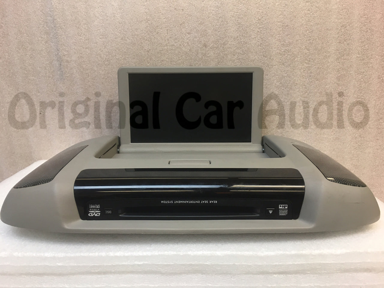 SUBARU Tribeca DVD Player Rear Entertainment System LCD Display Screen Monitor BEIGE Light Gray 2006 2007 2008 2009 2010 2011 OEM With Lights