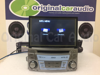 2010 - 2012 Subaru Outback Legacy OEM AM FM SAT SINGLE CD Navigation Touch Screen Harmon Kardon Premium Sound