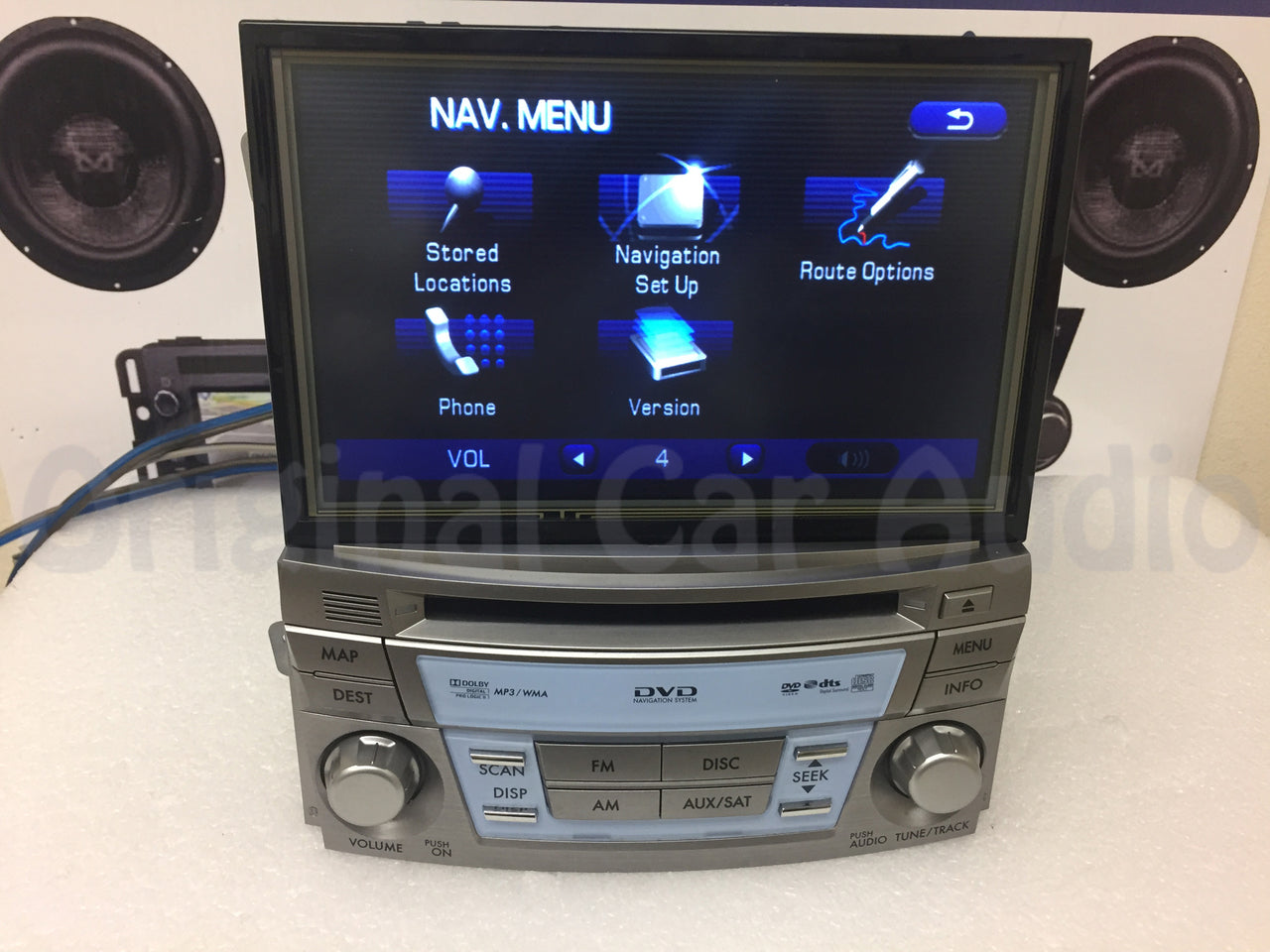 2010 - 2012 Subaru Outback Legacy OEM AM FM SAT SINGLE CD Navigation Touch Screen Harmon Kardon Premium Sound