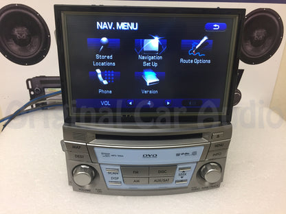 2010 - 2012 Subaru Outback Legacy OEM AM FM SAT SINGLE CD Navigation Touch Screen Harmon Kardon Premium Sound