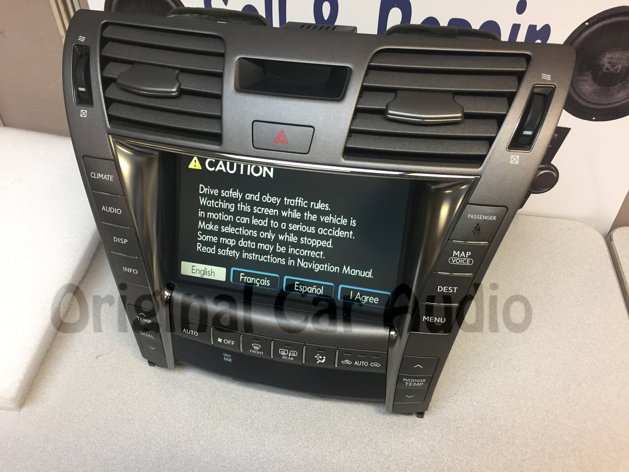 Refurbished 07-10 Lexus LS460 LS600HL Multi-Display Navigation GPS Touch Screen w/Climate control HDD