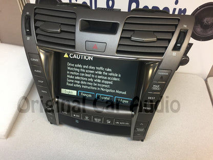 Refurbished 07-10 Lexus LS460 LS600HL Multi-Display Navigation GPS Touch Screen w/Climate control HDD